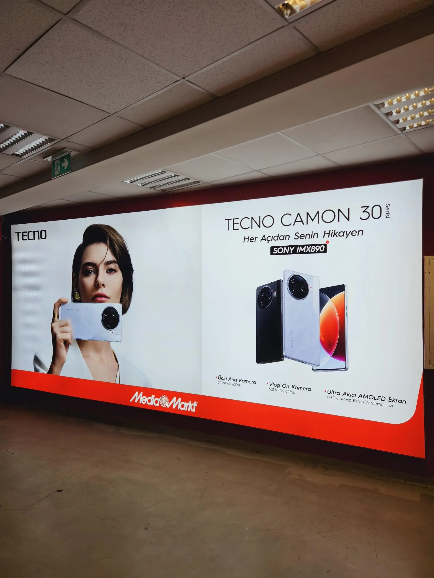 Çift Taraflı Ayaklı Lightbox